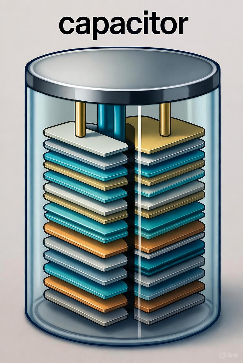 ساختار داخلی خازن