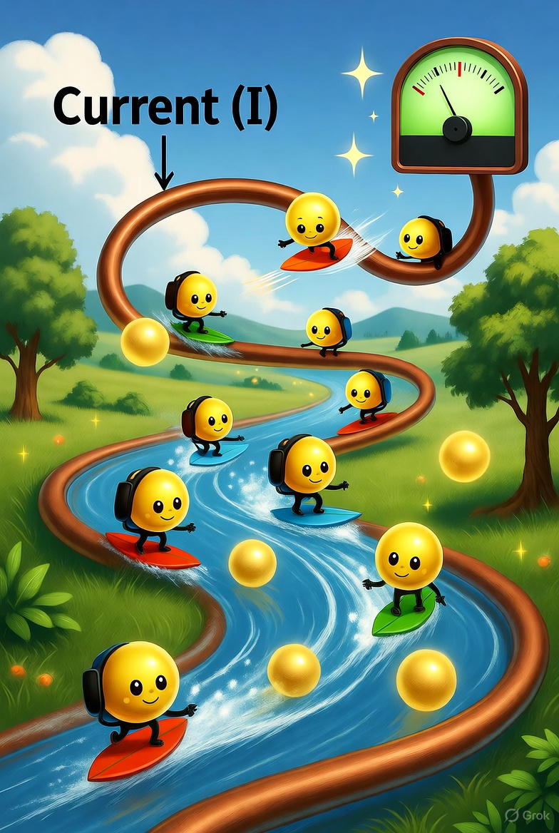 جهت جریان و حرکت الکترون‌ها