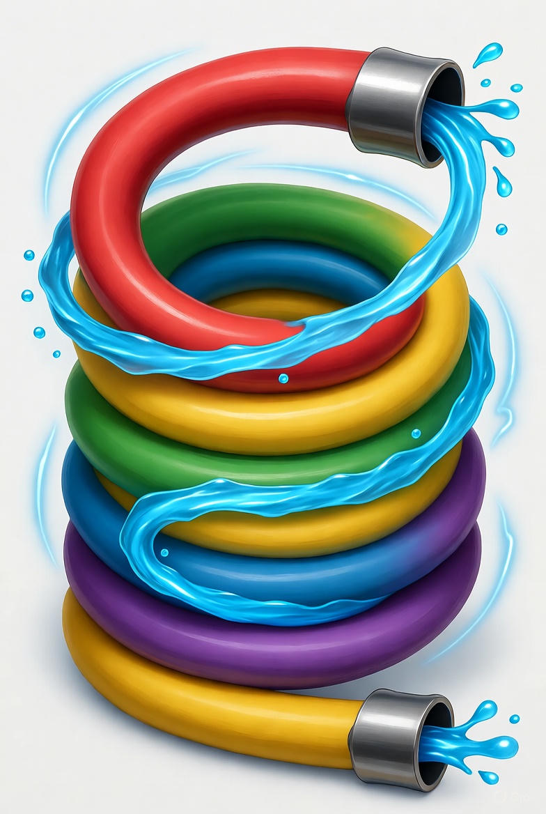 شلنگ پیچیده‌شده