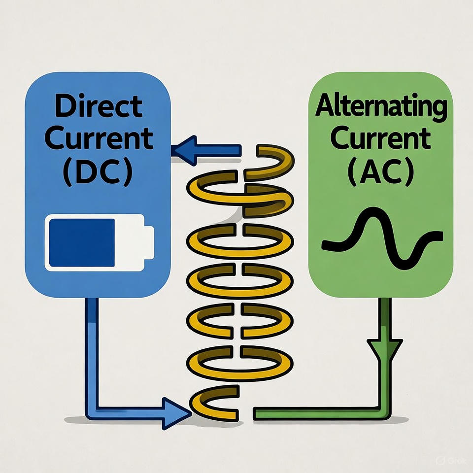 عبور جریان DC و مقاومت در برابر AC