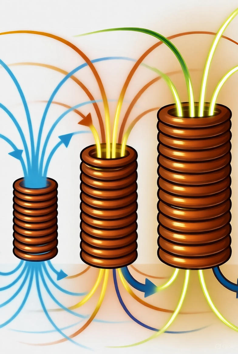 سیم‌پیچ با قطرهای مختلف